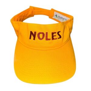 Vintage 90s FSU Florida State Seminoles NOLES Starter Sun Visor Cap Adjustable